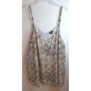 Torrid Sophie 2 Tank Top Animal Print Sheer Lightweight Adj Spaghetti Straps